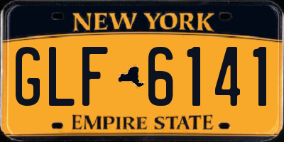 NY license plate GLF6141