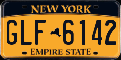 NY license plate GLF6142