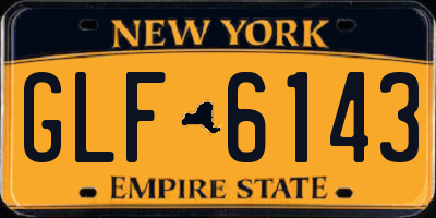 NY license plate GLF6143