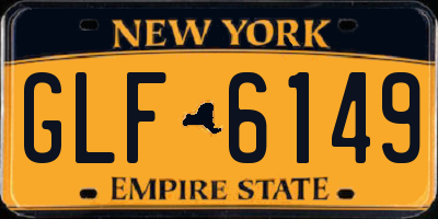 NY license plate GLF6149