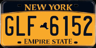 NY license plate GLF6152