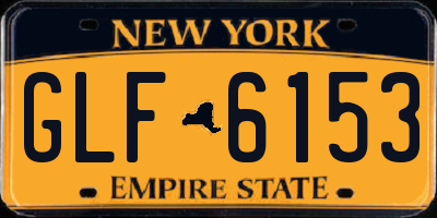 NY license plate GLF6153