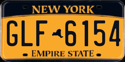 NY license plate GLF6154