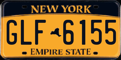 NY license plate GLF6155