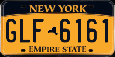 NY license plate GLF6161