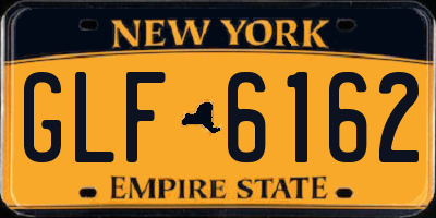 NY license plate GLF6162