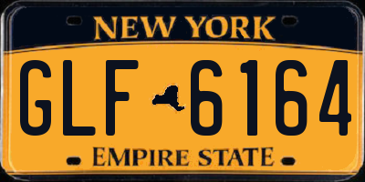 NY license plate GLF6164
