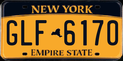 NY license plate GLF6170