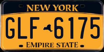 NY license plate GLF6175