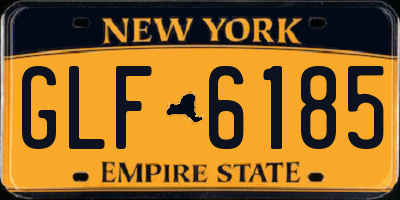NY license plate GLF6185