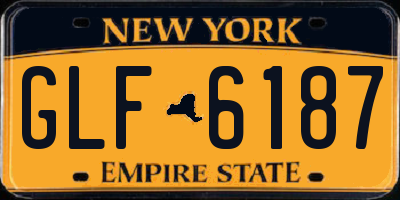 NY license plate GLF6187