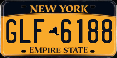 NY license plate GLF6188