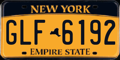 NY license plate GLF6192