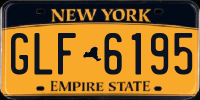 NY license plate GLF6195