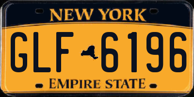 NY license plate GLF6196