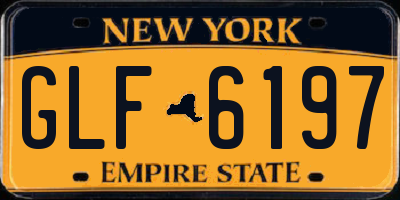 NY license plate GLF6197