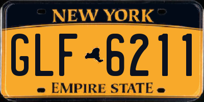 NY license plate GLF6211