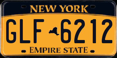 NY license plate GLF6212