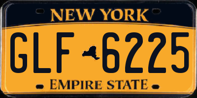 NY license plate GLF6225
