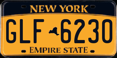 NY license plate GLF6230