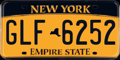 NY license plate GLF6252