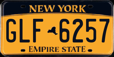 NY license plate GLF6257