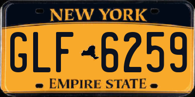 NY license plate GLF6259