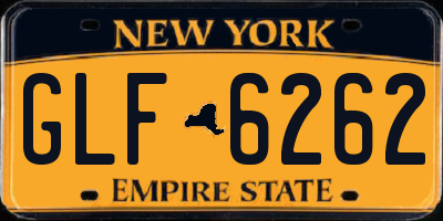 NY license plate GLF6262