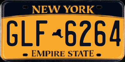 NY license plate GLF6264