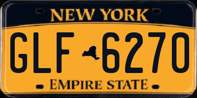 NY license plate GLF6270