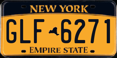 NY license plate GLF6271