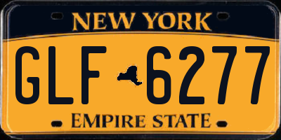 NY license plate GLF6277