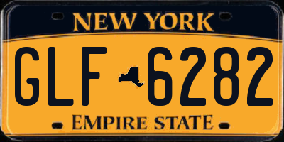 NY license plate GLF6282