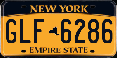NY license plate GLF6286