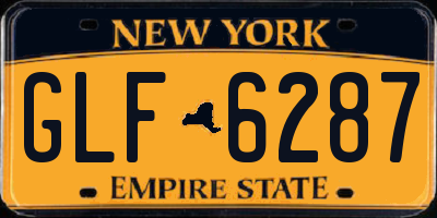 NY license plate GLF6287