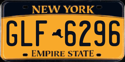 NY license plate GLF6296