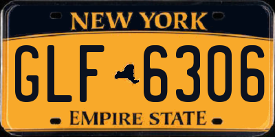 NY license plate GLF6306