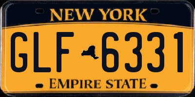NY license plate GLF6331
