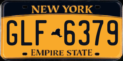NY license plate GLF6379