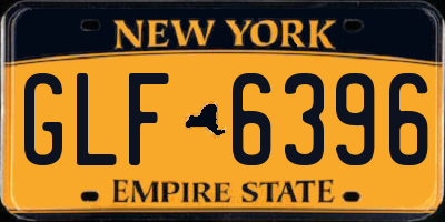NY license plate GLF6396
