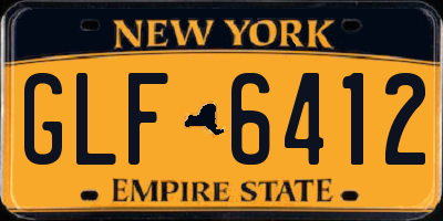 NY license plate GLF6412