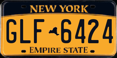 NY license plate GLF6424