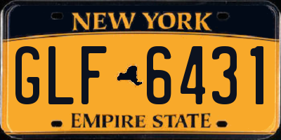 NY license plate GLF6431