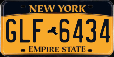 NY license plate GLF6434