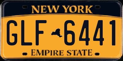 NY license plate GLF6441