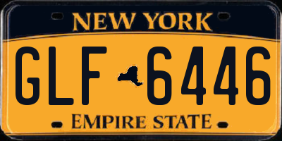 NY license plate GLF6446