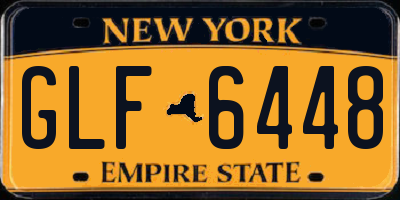 NY license plate GLF6448