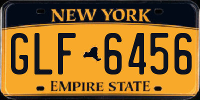 NY license plate GLF6456