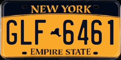 NY license plate GLF6461