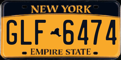 NY license plate GLF6474